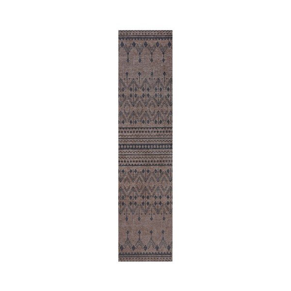 Barna mosható futószőnyeg típusú szőnyeg 57x230 cm MATCH NIKO JUTE LOOK – Flair Rugs
