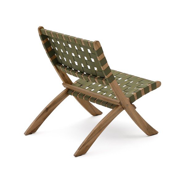 Zöld tömörfa kerti fotel Chabeli – Kave Home-image-4