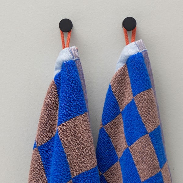 Kék-barna organikus pamut törölköző szett 2 db-os 40x55 cm Retro – Mette Ditmer Denmark-image-1