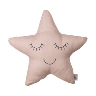 Pillow Toy Star bézses rózsaszín pamut keverék gyerekpárna, 35 x 35 cm - Mike & Co. NEW YORK