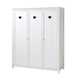 Fehér gyerek ruhásszekrény 159x191x57 cm Amori – Vipack