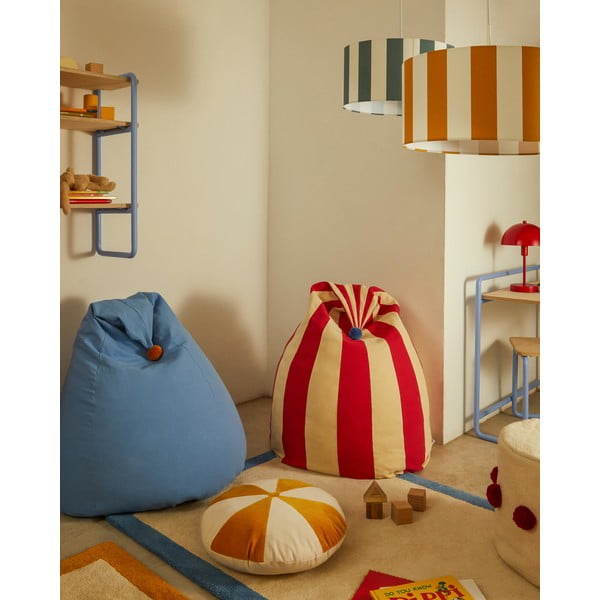 Kék gyerek babzsák Olvi – Kave Home-image-1