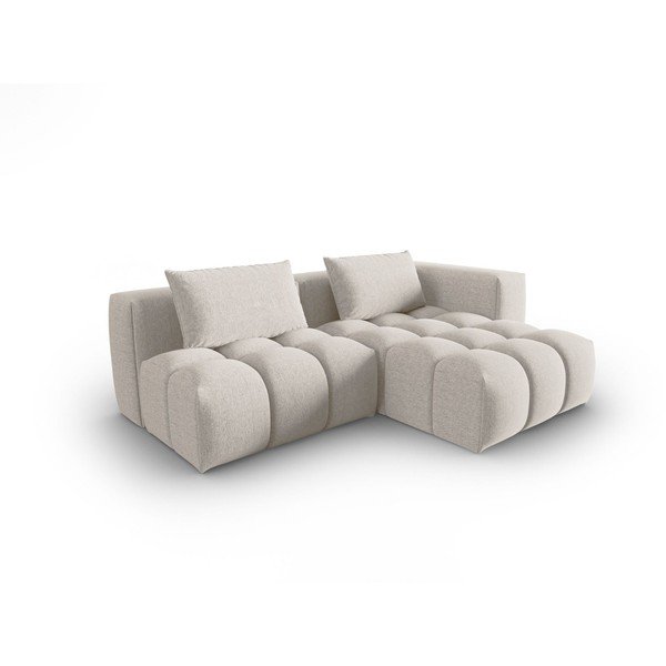 Bézs sarokkanapé (jobb oldali-heverő résszel) Verona – Cosmopolitan Design