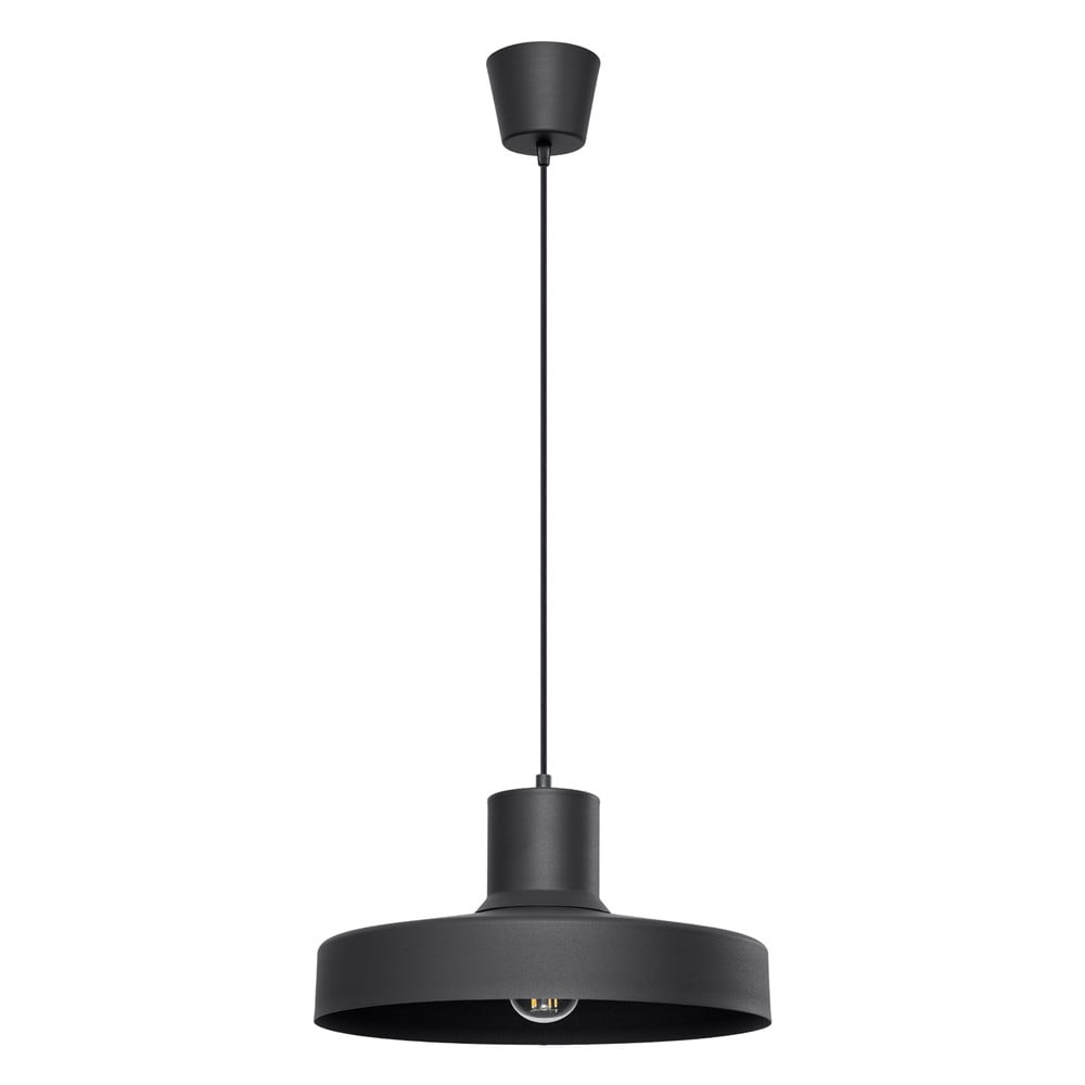 Fekete függőlámpa ø 35 cm Vito – Sollux