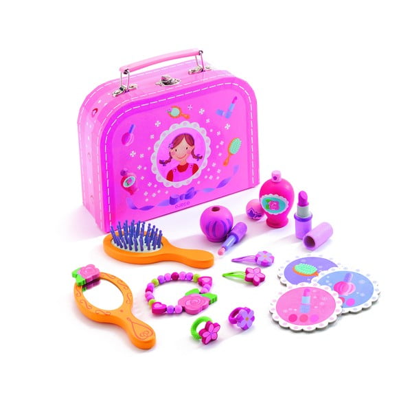 Fa aktatáska kiegészítőkkel kislányoknak - Djeco-image-1