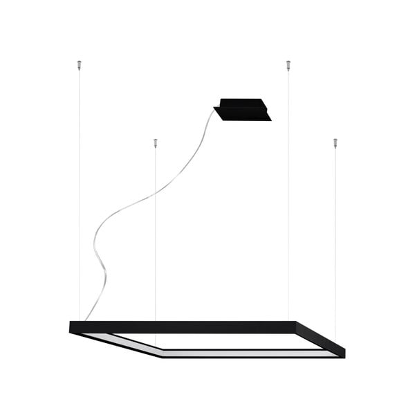 Fekete LED függőlámpa 130x40 cm Jutila - Nice Lamps