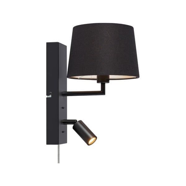 Fekete LED fali lámpa (hosszúság 28,5 cm) Como – Markslöjd