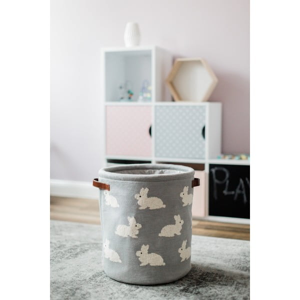 Bunny szürke pamut kosár - Kindsgut-image-1