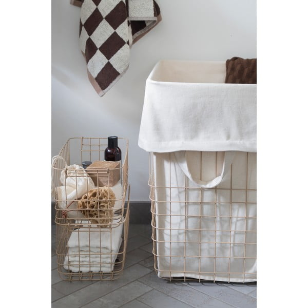 Bézs fém-textil szennyeskosár 64 l Store-It – Mette Ditmer Denmark-image-1