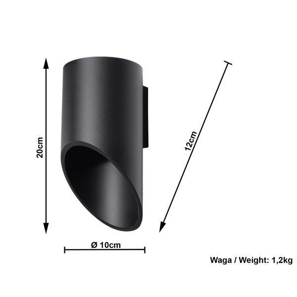 Nixon 20 fekete falilámpa - Sollux-image-4