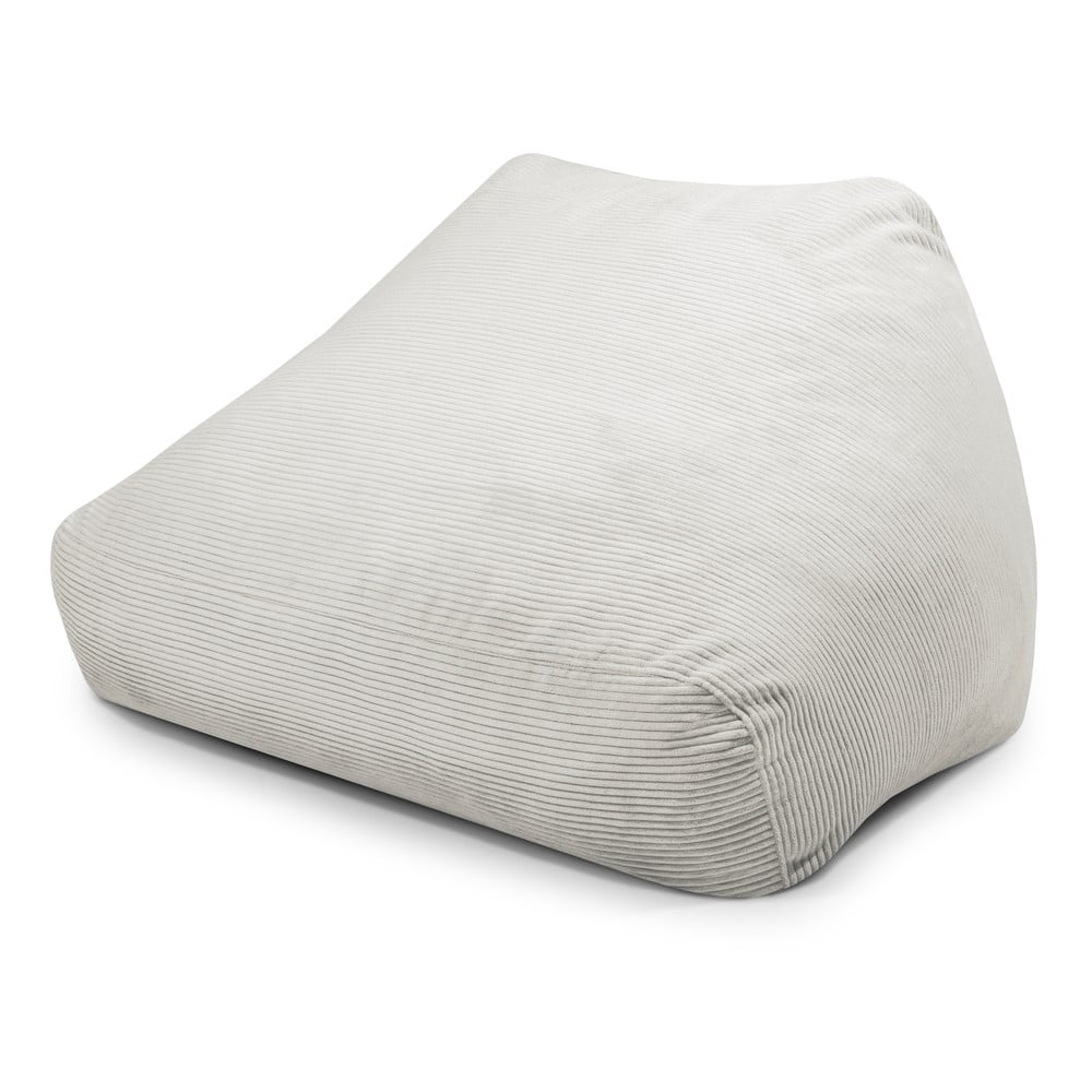 Krémszínű kordbársony babzsákfotel Sofa Snug  SLOWDOWN