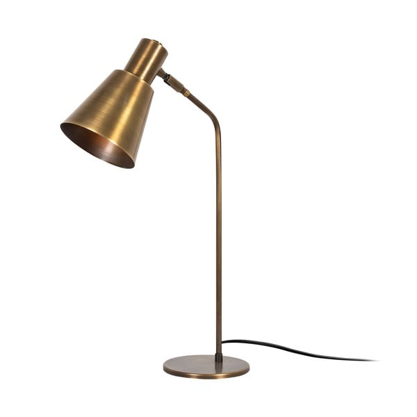 Bronzszínű asztali lámpa fém búrával (magasság 50 cm) Sivani – Opviq lights