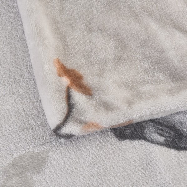 Szürke egyszemélyes mikroplüss ágyneműhuzat 140x200 cm Ronja – My House-image-2