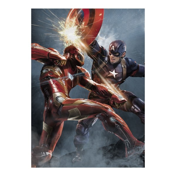 Civil War Divided We Fall - Cap vs Iron Man fali kép - PosterPlate