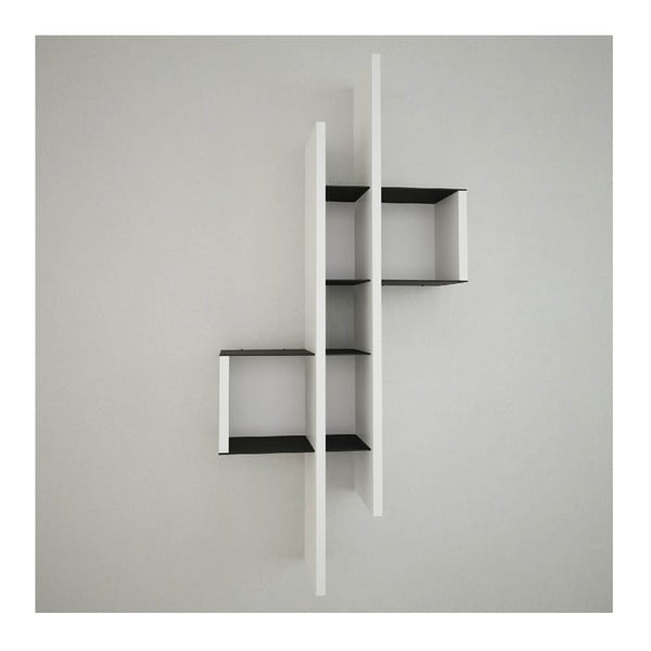 Lanzarote White/Black fali polc, szélesség 49 cm