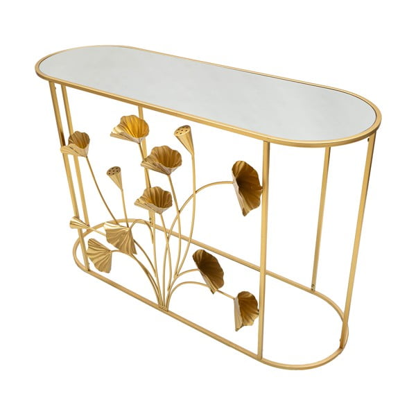 Aranyszínű konzolasztal 40x120 cm Flow – Mauro Ferretti-image-2