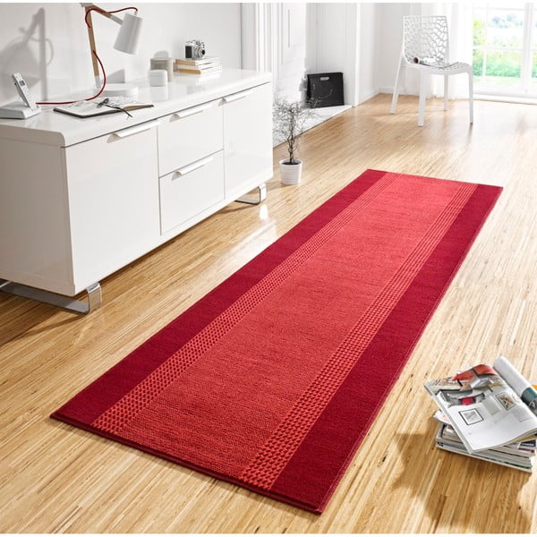 Basic piros futószőnyeg, 80 x 250 cm - Hanse Home-image-1