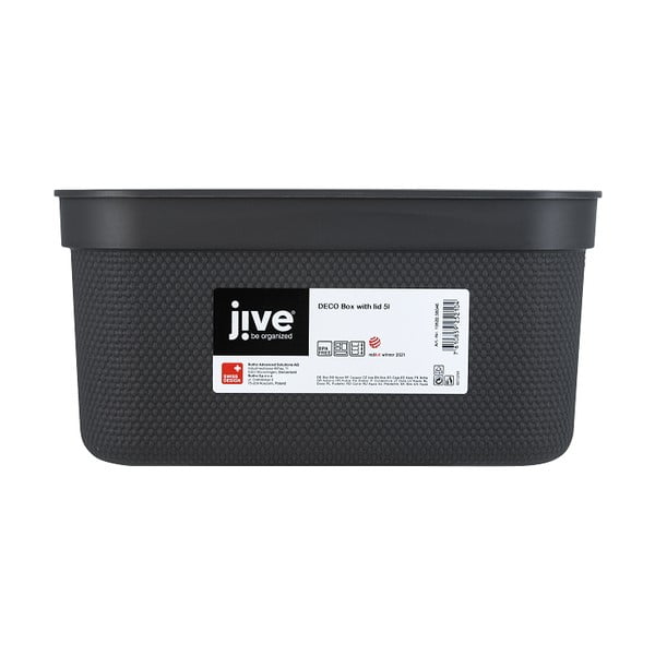 Műanyag tárolódoboz fedéllel Deco - Rotho-image-4