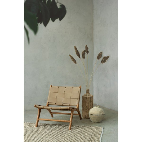 Bézs rattan kézzel készített váza (magasság 31 cm) Hue – Bizzotto-image-1