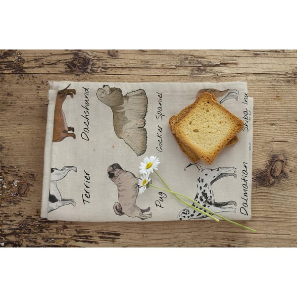 Dog Types 2 db-os szalvéta szett, 47 x 65 cm - Little Nice Things-image-1