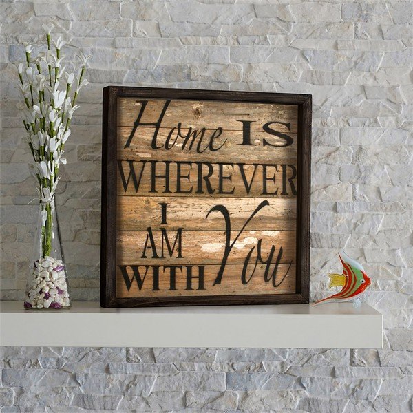 Sweet Home fali kép, 34 x 34 cm-image-1