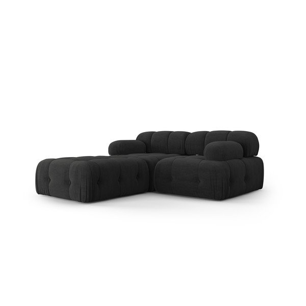 Fekete sarokkanapé Ferento – Cosmopolitan Design-image-3