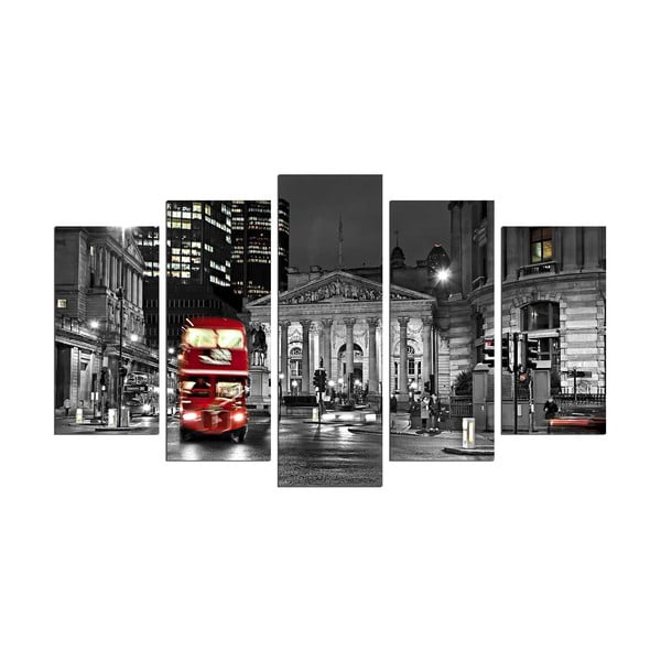 London többrészes kép, 110 x 60 cm
