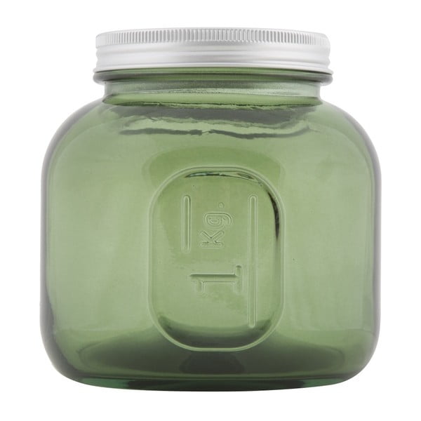 Coperchio zöld újrahasznosított üveg tárolóedény, ⌀ 13 cm - Mauro Ferretti-image-3