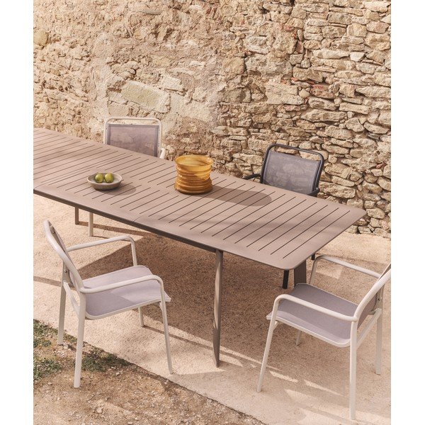 Fém kerti étkezőasztal 100x205 cm Brela – Kave Home-image-2