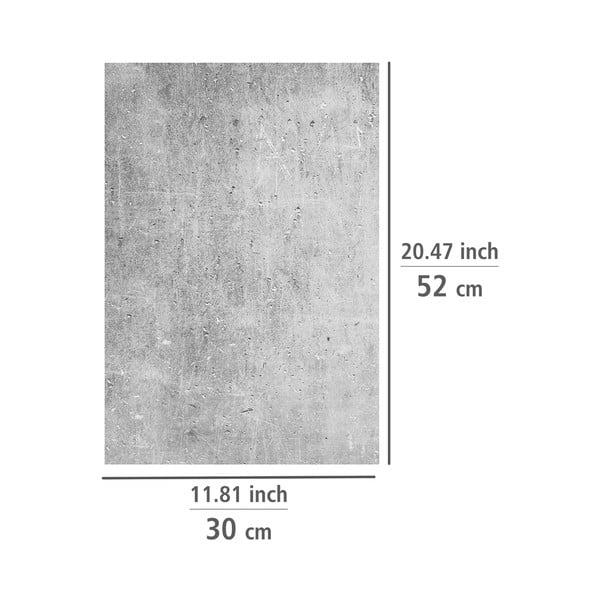 Edzett üveg tűzhely fedőlap szett 2 db-os 52x30 cm Concrete – Allstar-image-2