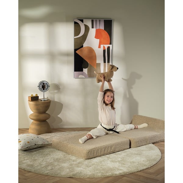 Világosbarna buklé gyerek fotel Flipster – Wigiwama-image-4