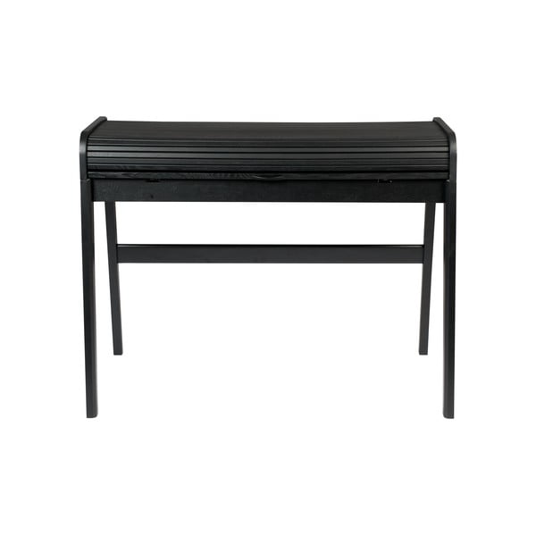 Barbier fekete íróasztal kihúzható asztallappal, hosszúság 110 cm - Zuiver
