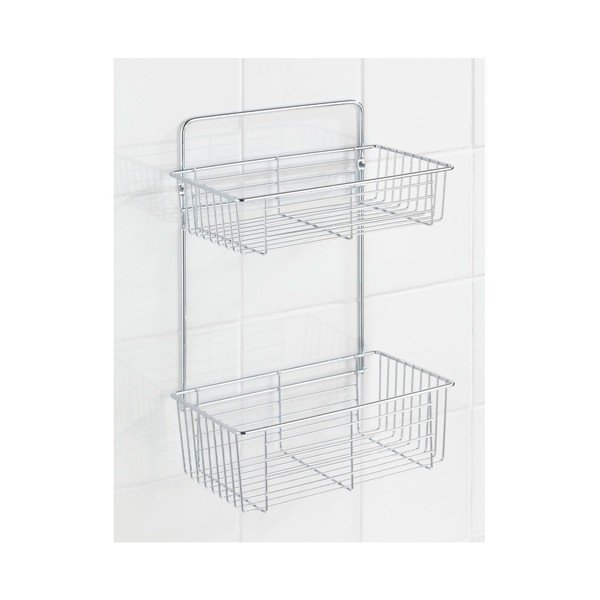 Catania fali fürdőszobai kétszintes polc - Wenko-image-1