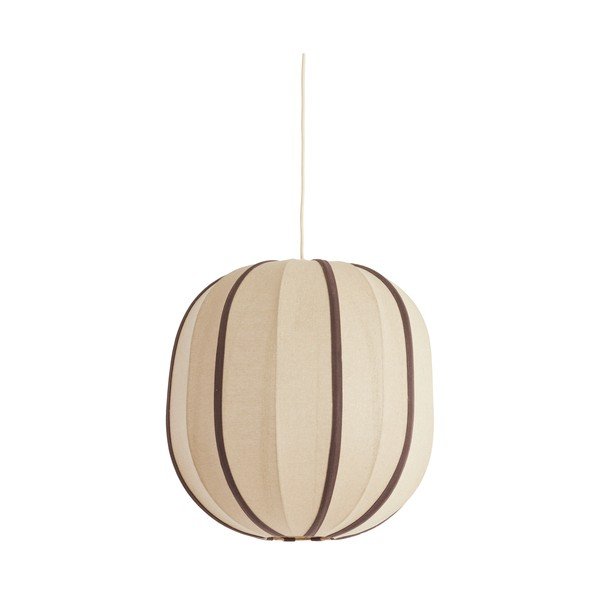 Krémszínű függőlámpa textil búrával Esmiria – Light & Living