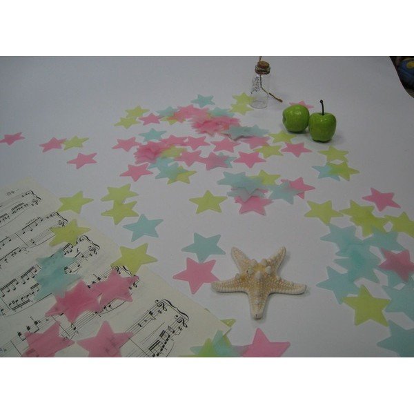 Stars 100 db-os sötétben világító falmatrica szett - Ambiance-image-1