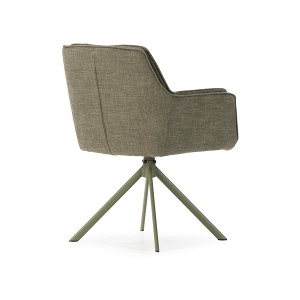 Zöld kárpitozott étkezőfotel szett 2 db-os Keiko – Marckeric-image-4