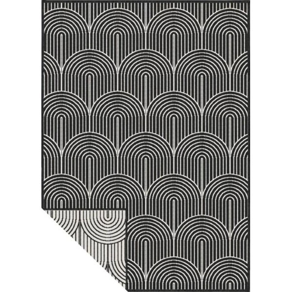 Fekete-fehér kültéri szőnyeg 160x230 cm Pangli Black – Hanse Home