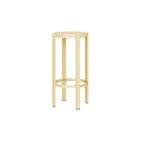 Sárga acél bárszék (ülésmagasság 75 cm) Doon – noo.ma