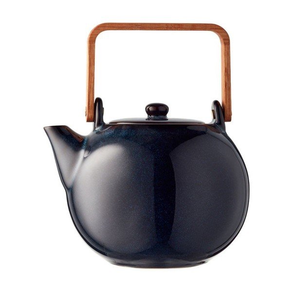 Sötétkék kerámia teáskanna szűrővel 1,2 l Gastro Blue – Bitz