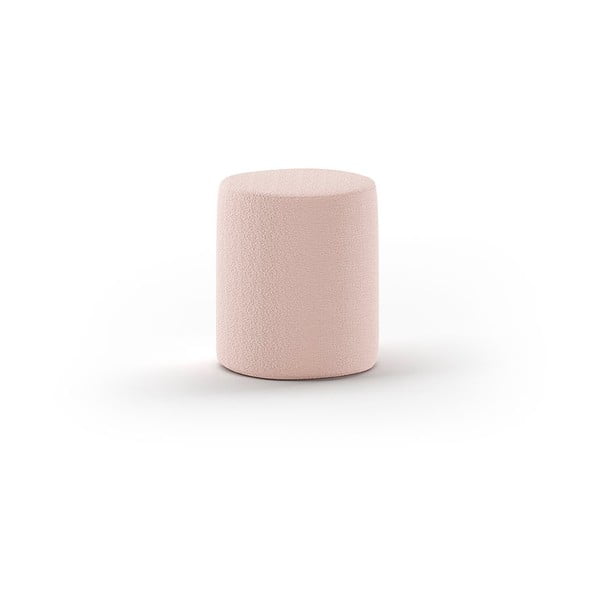 Világos rózsaszín buklé gyerek puff MOON – Vipack