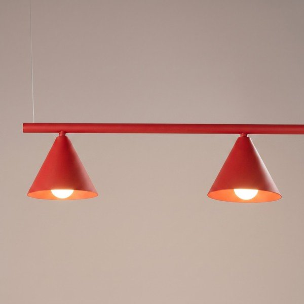Piros acél függőlámpa Zylo – Sollux-image-4