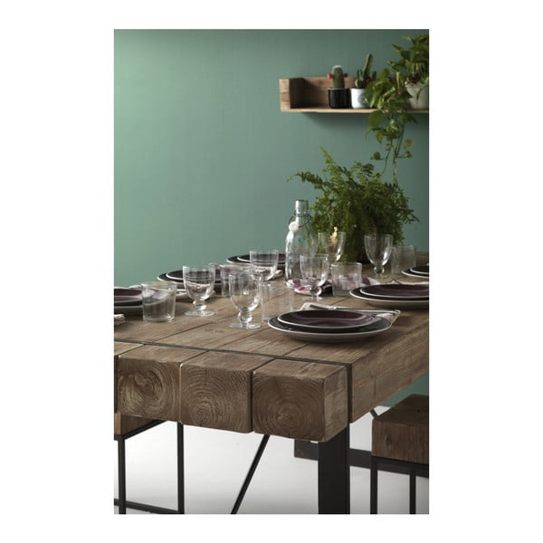 Robust étkezőasztal fém lábakkal, 200 x 90 cm - Geese-image-2