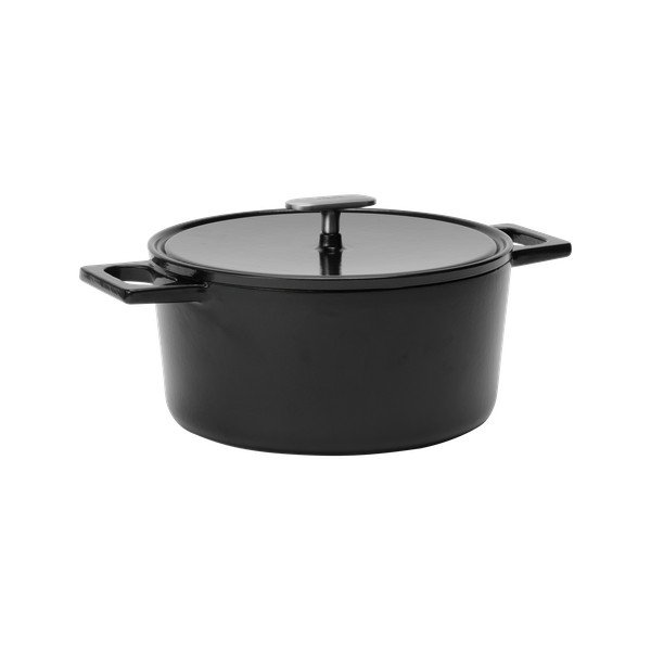 Indukciós tűzhelyhez alkalmas öntöttvas lábas fedővel 5,5 l Mattia 3.0 – FABINI