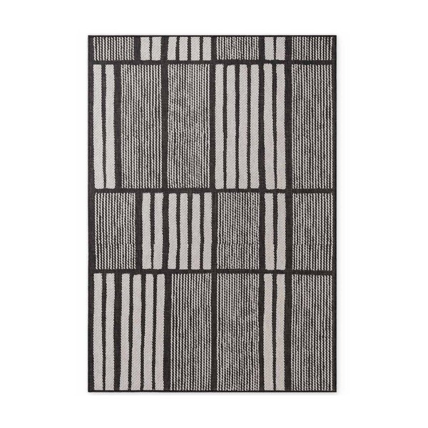 Fekete-krémszínű kültéri-beltéri szőnyeg 120x170 cm Haringey Allington – Ted Baker