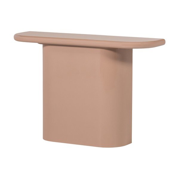 Világos rózsaszín fényes konzolasztal 30x120 cm Nocta – WOOOD