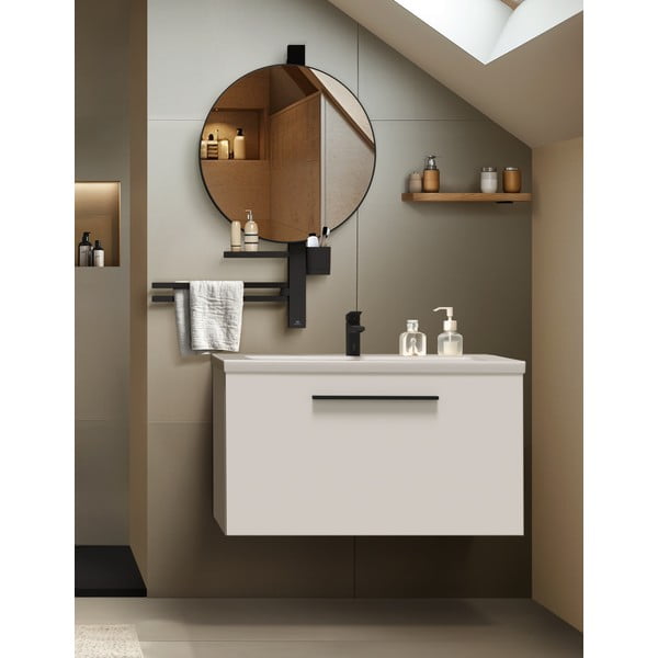 Fali tükör polccal-fogassal ø 51 cm ALU+ – Ideal Standard-image-2