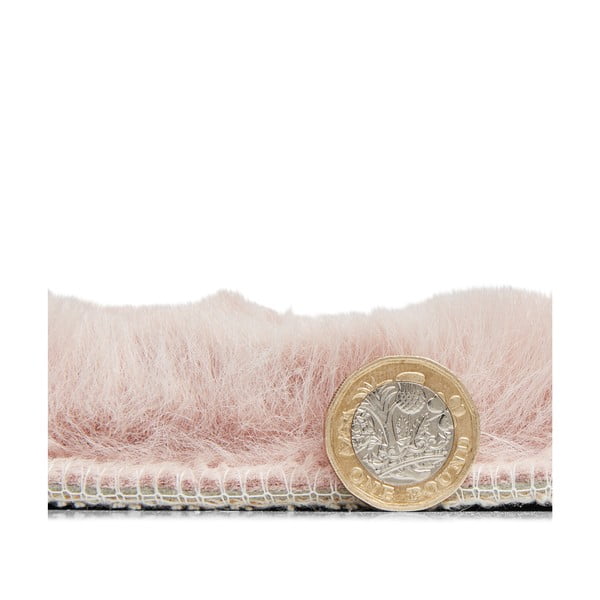 Teddy rózsaszín szőnyeg, ⌀ 120 cm - Think Rugs-image-3