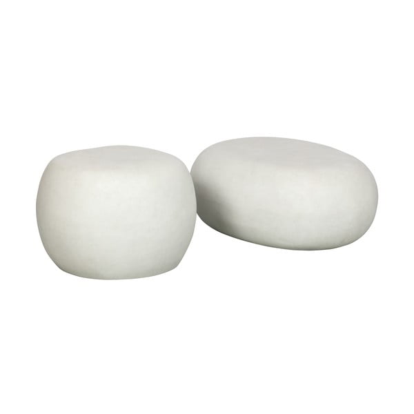 Fehér dohányzóasztal 49x65 cm Pebble – vtwonen-image-2