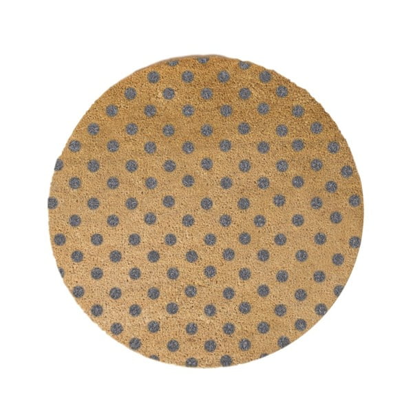 Grey Dots kerek lábtörlő, ⌀ 70 cm - Artsy Doormats