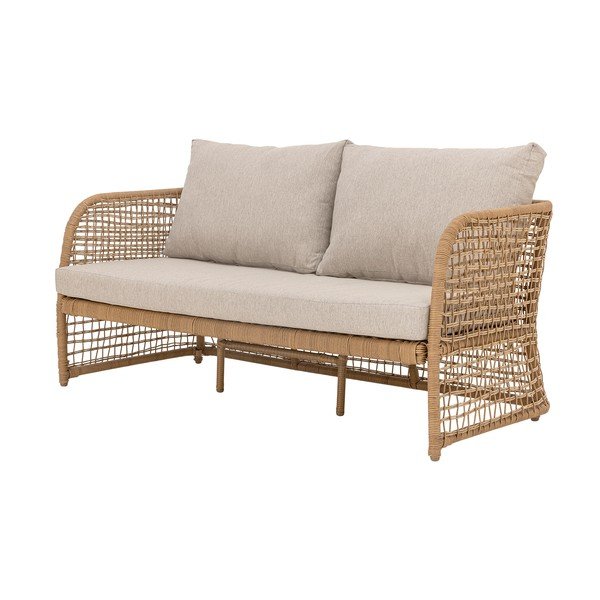 Bézs-natúr színű műrattan kerti kanapé Penzano – Bloomingville-image-3